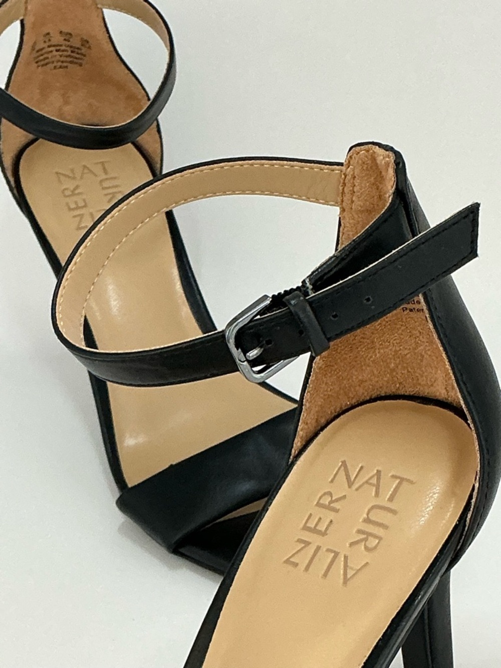 Naturalizer Black Ankle Strap Heels Size 9 Comfort Flex Sandals - Picture 9 of 11